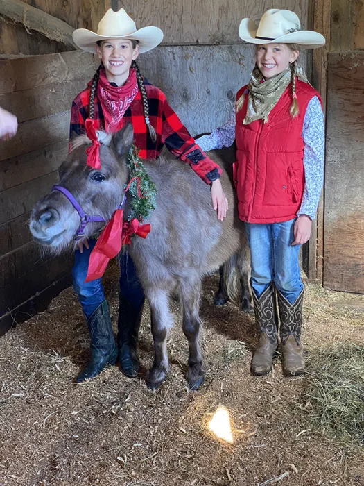 Ella and Lucinda B. and Winnie the mini